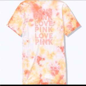 PINK Victoria’s Secret Campus Tee Tie Dye Orange